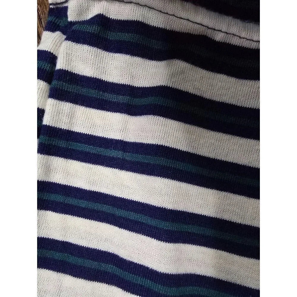Vintage 90s Garanimals  Blue Striped Tshirt size 4T